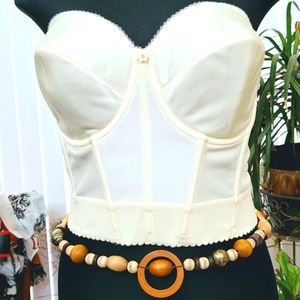 Dominique Satin Bridal Torsette / Bustier Size 42 C
